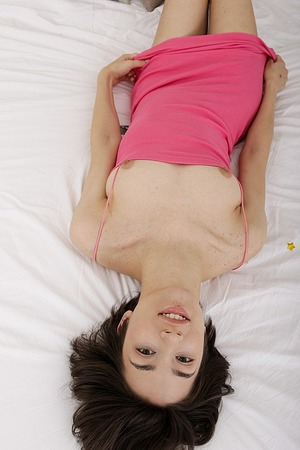 Danise Hill | Slim Brunette Spreads Pussy And Masturbates00