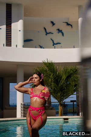 Milan Cheek Rides Aaron Rock At An Oceanfront Villa - BLACKED nude pic 07