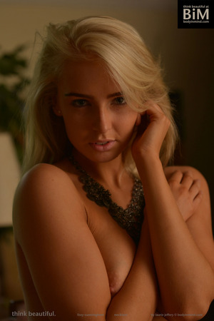 Lissy Cunningham Kneels Bare On The Library Table - Body in Mind nude pic 13