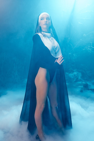 In A Nun Habit, Kenna James Takes Five Cocks - DEEPER nude pic 01