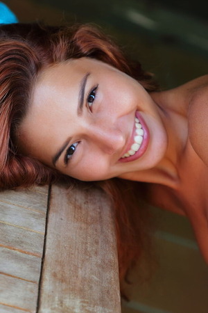 Agatha Vega Spreads Naked On The Veranda With Her Cup - Photo 06