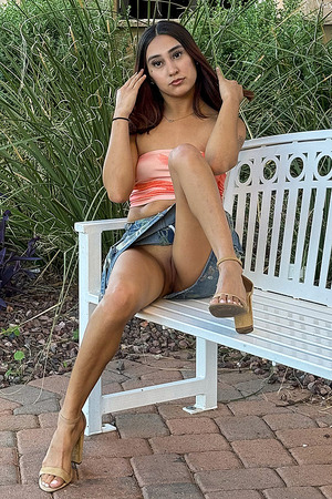 Krystal - Public Upskirt & Pussy Flashing - 12