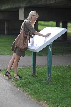 Hayley Marie - Big Tits Blonde Stripping Naked In Public - 00