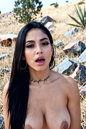 Paloma Spreads On A Rocky Hillside, Then Sucks Cock - Photo 15