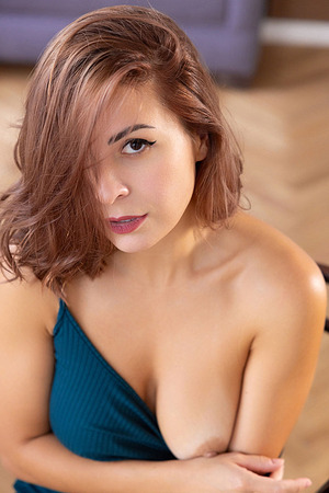 Alice Kelly - Short Dress Upskirt | Hairy Pussy & Big Tits - 06