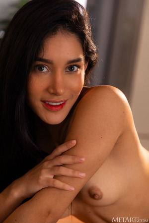 Carolina Guerrero Bends Bare Over The Kitchen Counter - Met-Art nude pic 10