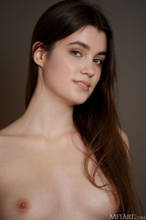 Danna Bliss Slips Out Of Purple Satin And Lifts An Ass Cheek - Met-Art nude pic 16