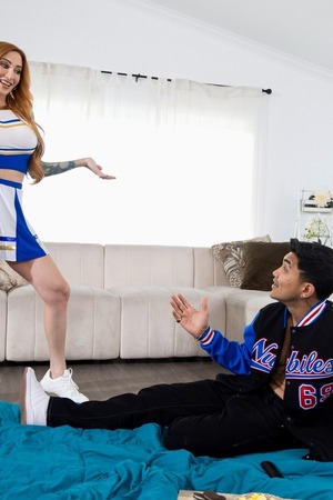 Sophia Locke Blonde Cheerleader Stepmom Fucks Her Stepson - Photo 11