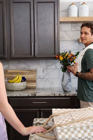 Jayden Marcos Polka Dot Top To Kitchen Counter Hardcore - Photo 00