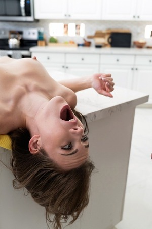 Rose Carter Rides Parker Ambrose And Takes A Facial In The Kitchen - Nubile Films nude pic 13