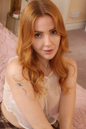 Scarlett Jones nude photo 05 - Scarlett Jones Sheds White Stilettos And Rolls Onto Her Front