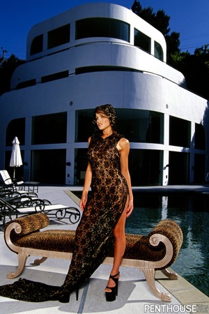 Megan Mason - Penthouse Brunette Black Latex 2005 - Photo 14