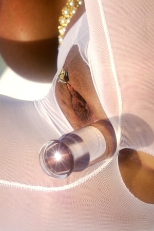 Adara Michaels nude photo 08 - Adara Michaels Gets Sprayed With Water In A Crotchless White Catsuit