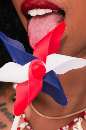 Mia Love Strips A Star Bikini And Licks A Pinwheel Poolside - Photo 19