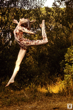 Veruschka nude photo 11 - Veruschka Strips In A Wheat Field And Turns To Tiger Body Paint