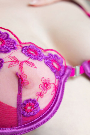 Minnie Lighter SexArt Powerful Seduction Fingering In Magenta Lace - SexArt nude pic 01