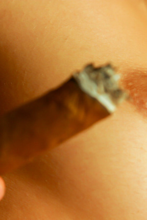 Hebe Cigar And Cowboy Hat By The Fireplace - Photo 13