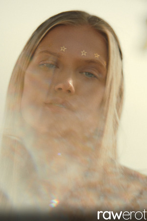 Dasha Elin Beach Strip In A Yellow Dress For RawErotic - Photo 09