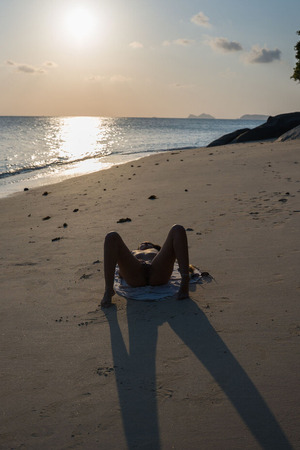 Chica Minori Plays With A Fox Tail Plug On A Tropical Beach - The Life Erotic nude pic 19