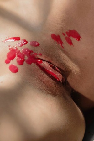 Monika May nude photo 08 - Monika May Drips Red Candle Wax Over Her Tits And Pussy
