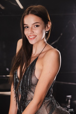 Malena Amaro Slips A Sparkle Dress And Spreads In The Bathroom - Photo 03