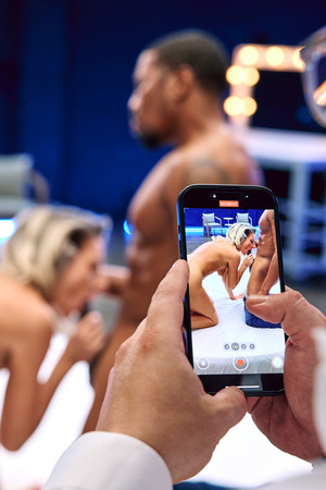 Elania WIFEY Curly Blonde Hotwife Takes Two Studs With Husband Filming - Photo 09