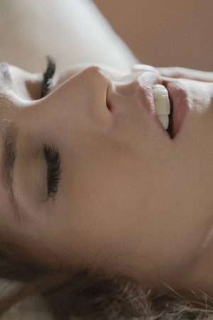 Michaela Isizzu And Silvie Kiss And Finger Each Other In Bed - x-art.com nude pic 16