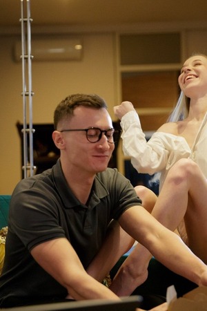 Nata Ocean Climbs Into His Lap And Kisses Him - x-art.com nude pic 04
